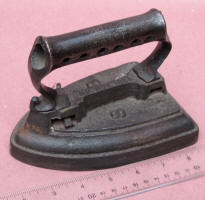 American Patent 1886 Removable Handle Sad Iron