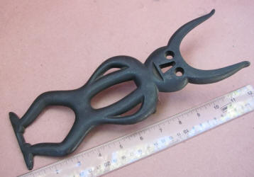 Cast Iron "Horn Man" Boot Jack