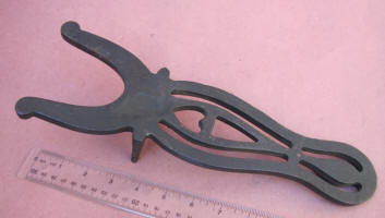 Antique Heart Motif Cast Iron Boot Jack