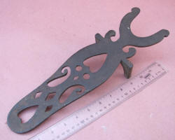 Antique Double Heart Cast Iron Boot Jack