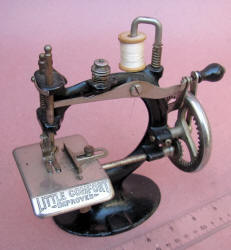 "Little Comfort Improved" Toy / Travel Size / Child-Size Antique Sewing Machine