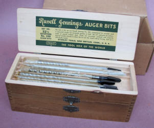 Russell Jennings / Stanley #100 Auger Drill Bit Set