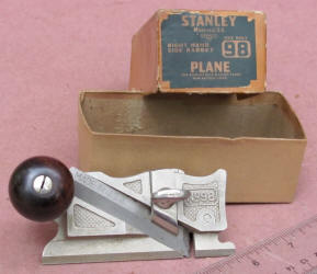 Stanley # 98 Side Rabbet Plane/ Original Box