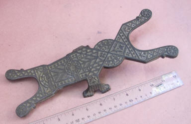 Victorian Decorated Cast Iron Boot Jack