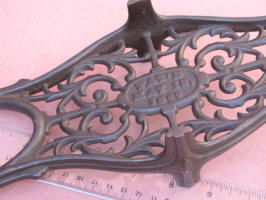 Patented  1869 Double End Cast Iron Cutout Boot Jack