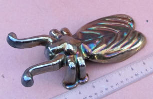 Iridescent Cast Iron Beetle / Cricket  Boot Jack