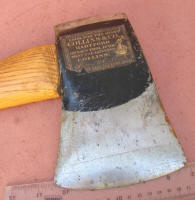 Collins NOS Axe w/ Raised Letter Label