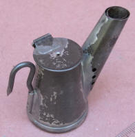 Vented Spout Oil Wick Mining Lamp