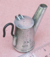 Pat Appl'd For Cast Oil Wick Mining Lamp