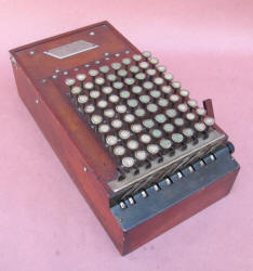 1st Model Wooden Case ShoeBox Comptometer Adder / Calculator