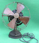 GE / General Electric Beaded Base Electric Fan w/ Pancake Motor