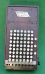 1st Model Comptometer w/ Fractional Keys Wooden Case / Shoe Box Style