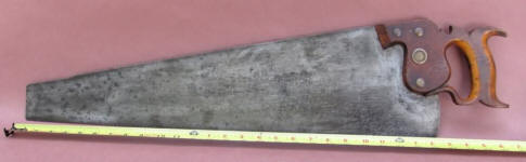 Harvey W. Peace Vulcan Saw Works Brooklyn NY 26 8pt Crosscut Saw