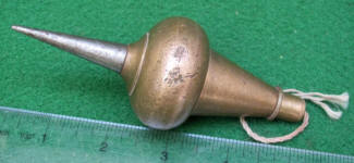 Brass Turnip Shape Plumb Bob