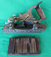 Stanley #42 Millers Patent Gunmetal / Bronze Plow Plane 
w/ Fillister Bed & Wrap Around Fence