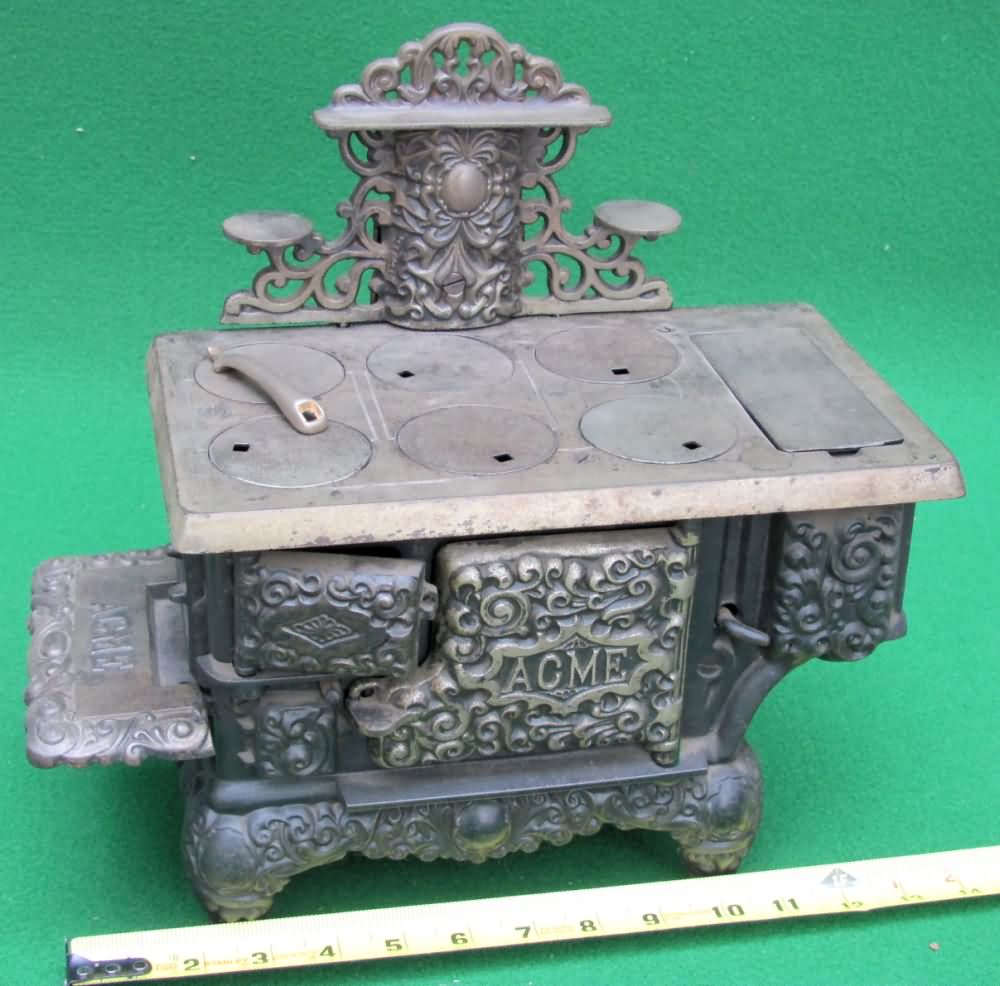 Passion Flower Cast Iron Stove Salesmans Sample Original 1886 Form Very  Rare 14 Tall X 19w X 12 Deep A Must for Collector 