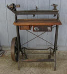 H. M. Quackenbush of Herkimer NY Pedal Powered Wood Lathe