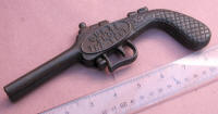 Cast Iron Figural Pistol Bootjack