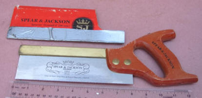 Spear & Jackson #54 8 Brass Back Dovetail Saw