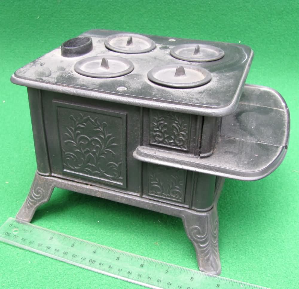 Passion Flower Cast Iron Stove Salesmans Sample Original 1886 Form Very  Rare 14 Tall X 19w X 12 Deep A Must for Collector 