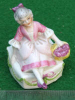 Colonial Lady Ceramic Sewing Tape Measure