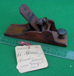 William Steers 1880 Patent Model Bench Plane