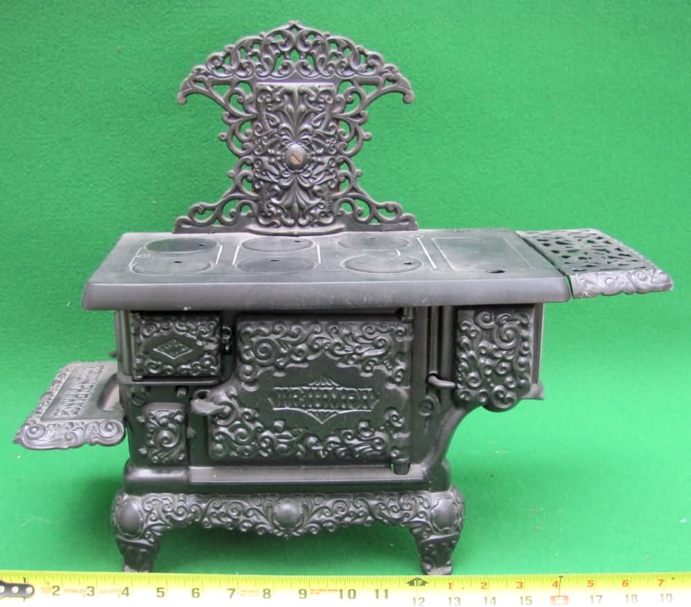 Passion Flower Cast Iron Stove Salesmans Sample Original 1886 Form Very  Rare 14 Tall X 19w X 12 Deep A Must for Collector 