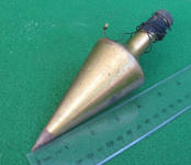 J. C. Sala SF Long Neck / Wide Shoulder Brass Plumb Bob