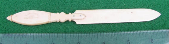 E. Kelsey's July 25 1865 Patent Paper Knife / Book Page Turner