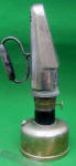 Rare Patented Pressing Iron with Lamp Base Heater