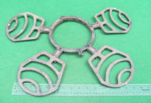 Stove Pipe Trivet w/ 4 Folding Trivets