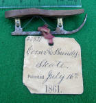 Corser & Bundy 1861 Patent Model of Ice Skate