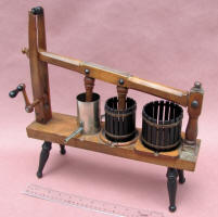 Salesman Sample of 1867 Musselman Patent of Combination Cheese / Fruit  Press and Stuffer Stuffer