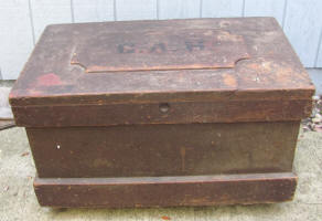 19th Century 4 Tray Tool Box w/ Dovetailed Corners