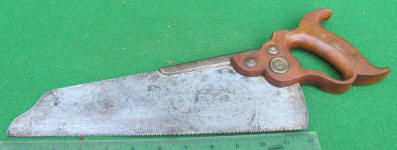 Henry Disston #8 12 Half Back Back Saw