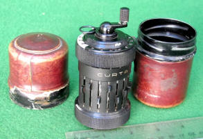 Type 1 Curta Calculator w/ Leather Covered Case