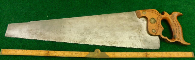 Disston # 12 London Spring 20 8 pt. Crosscut Panel Saw