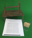 Fredrick Toggenburger 1860 Patent Model Sewing Machine