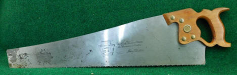 Disston # D 8 26 7 pt. Crosscut Saw