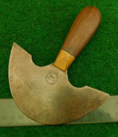 S. Osborne Saddle Makers Head / Round Knife - Leather Tool