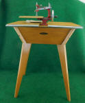 Grain Toy Sewing Machine / TSM in Unusual Consul / Console Cabinet 