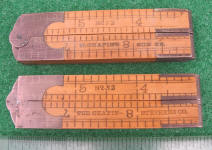 Antique 1' 2 Fold Boxwood Rule