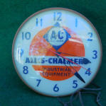 Allis-Chalmers / A-C Bubble Glass Advertising Clock