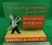 K & E Keuffel & Esser Point of Sale Countertop Display