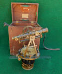 c 1880 Gurley Engineers Transit in Box