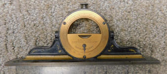 L. L. Davis Mantle Clock Level Inclinometer