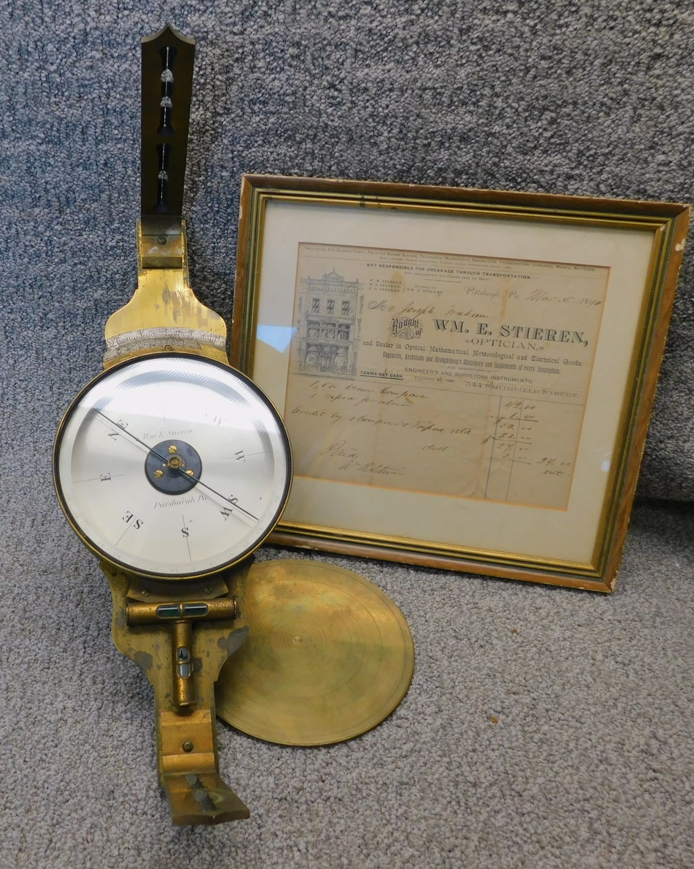 MHS Collections Online: Surveyor's compass