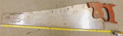 Geo. Bishop & Co. # 8   26 Inch 7 pt. Saw