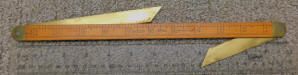 Lufkin No. 42 Ship Carpenters Ruler w/ 2 Bevels