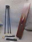 C. F. Richardson Survey Level Scope w/ Extra Level, Tripod & Box